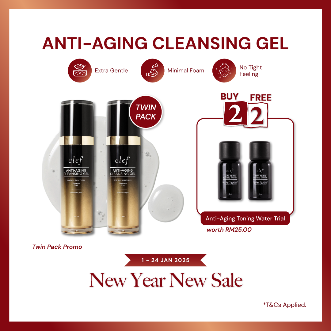 TWIN PACK PROMO - CLEF Anti-Aging Cleansing Gel