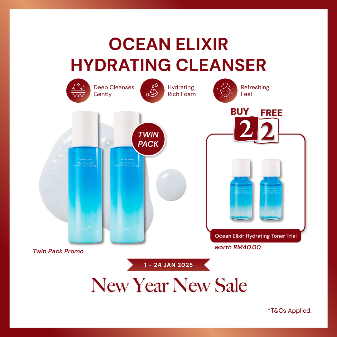 TWIN PACK PROMO - CLEF Ocean Elixir Hydrating Cleanser