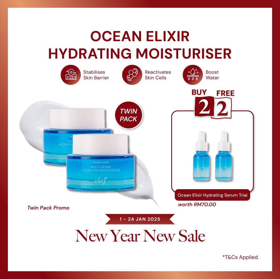 TWIN PACK PROMO - CLEF Ocean Elixir Hydrating Moisturiser