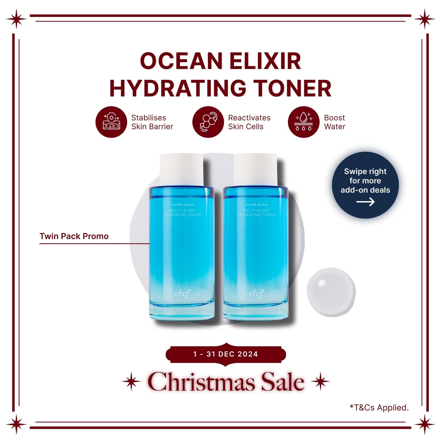 TWIN PACK PROMO - CLEF Ocean Elixir Hydrating Toner