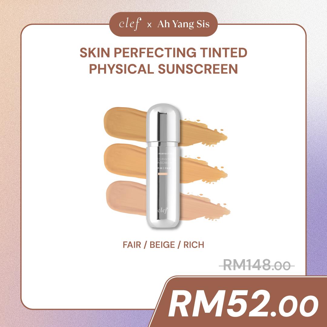 [PRE-ORDER: Ships out on early April] AH YANG SIS - X1 CLEF Skin Perfecting Tinted Physical Sunscreen(50ml)