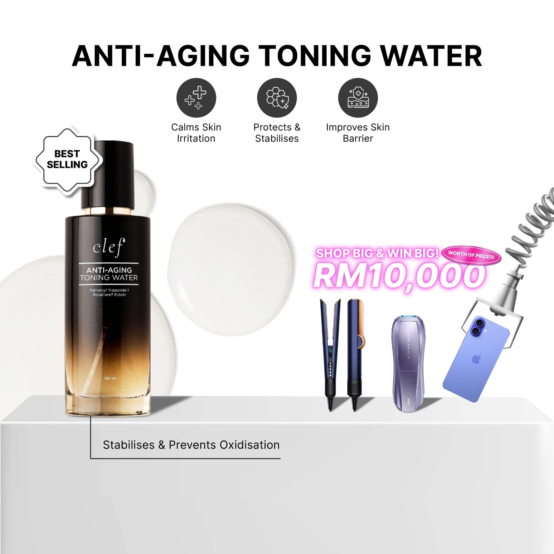 CLEF Anti-Aging Toning Water