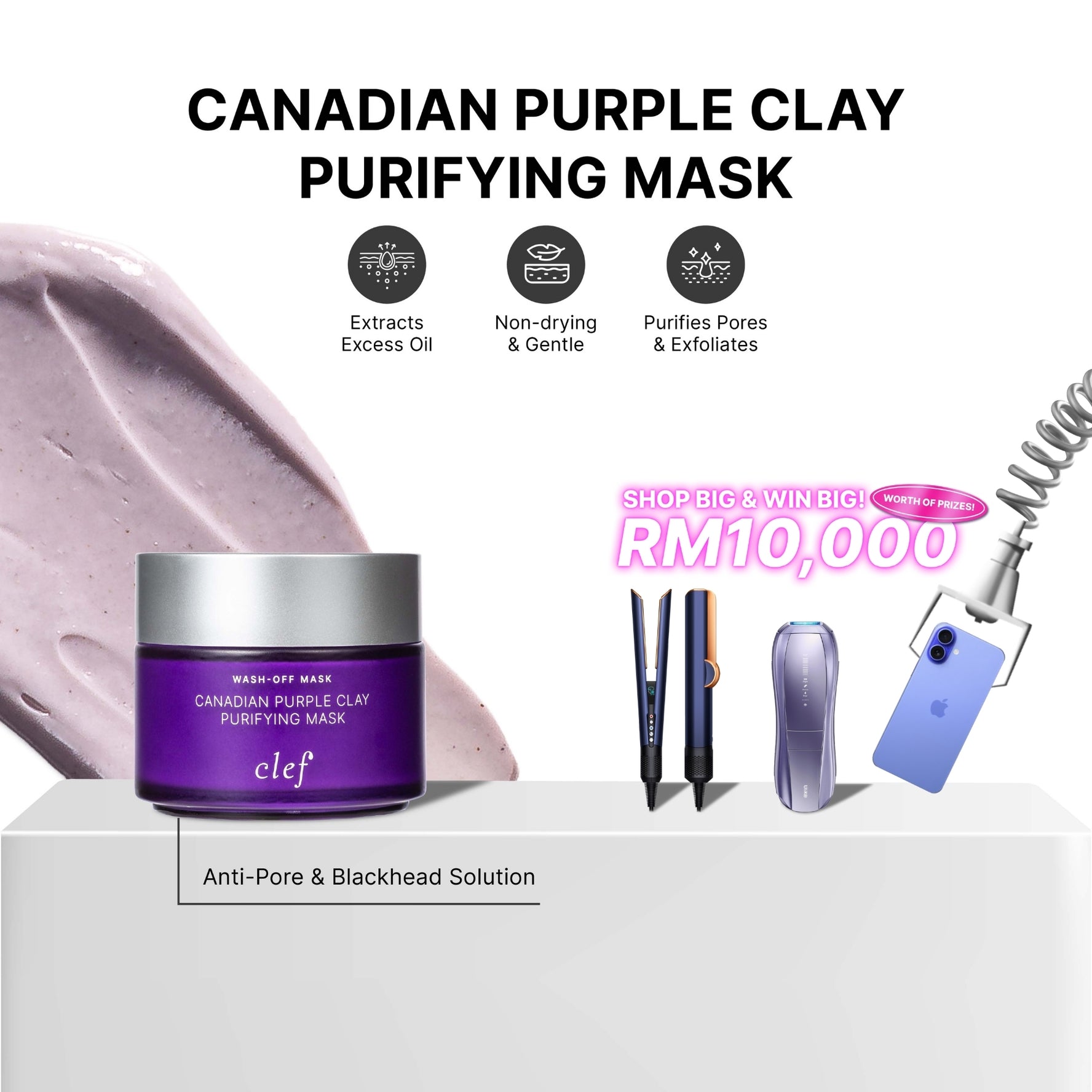 CLEF Canadian Purple Clay Purifying Mask