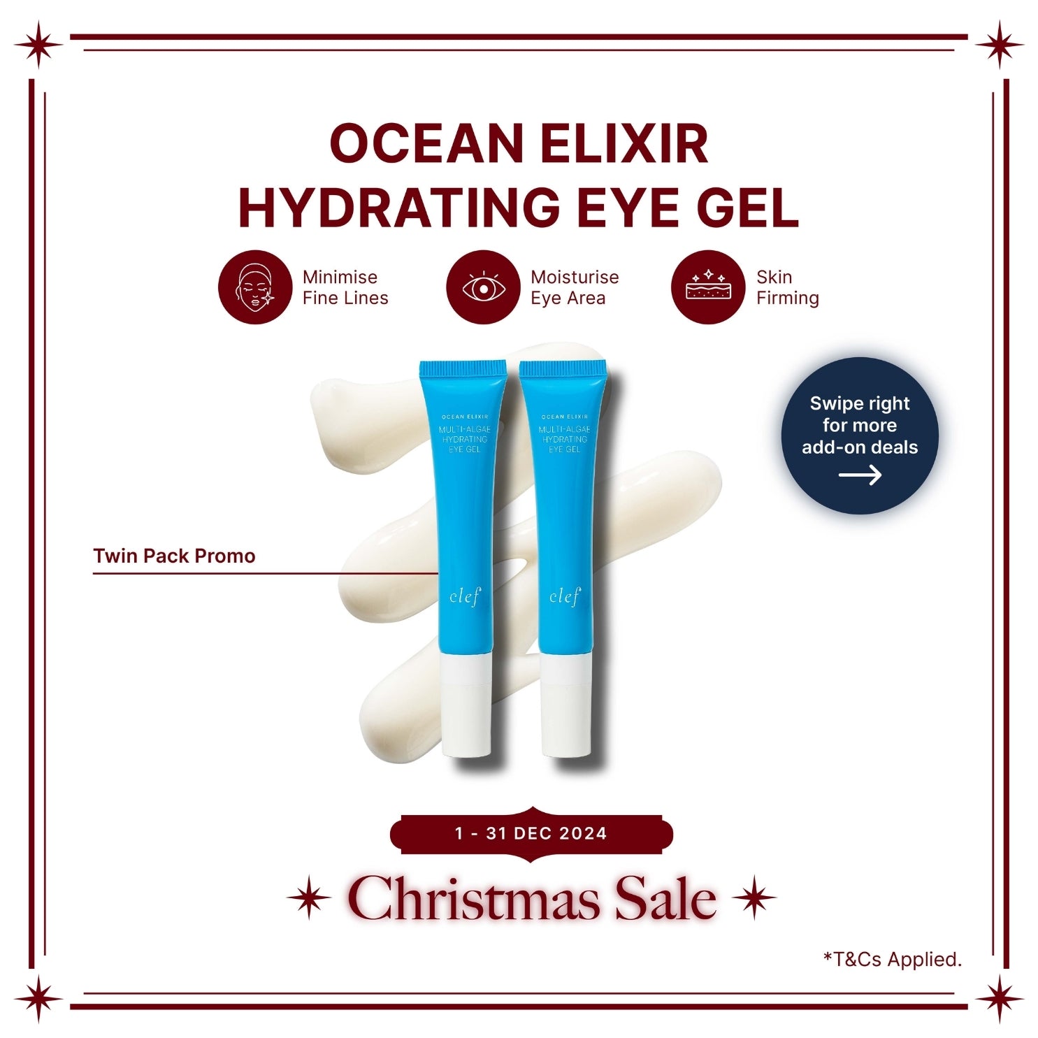 TWIN PACK PROMO - CLEF Ocean Elixir Hydrating Eye Gel