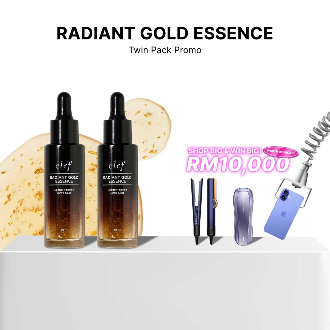 TWIN PACK PROMO - CLEF Radiant Gold Essence