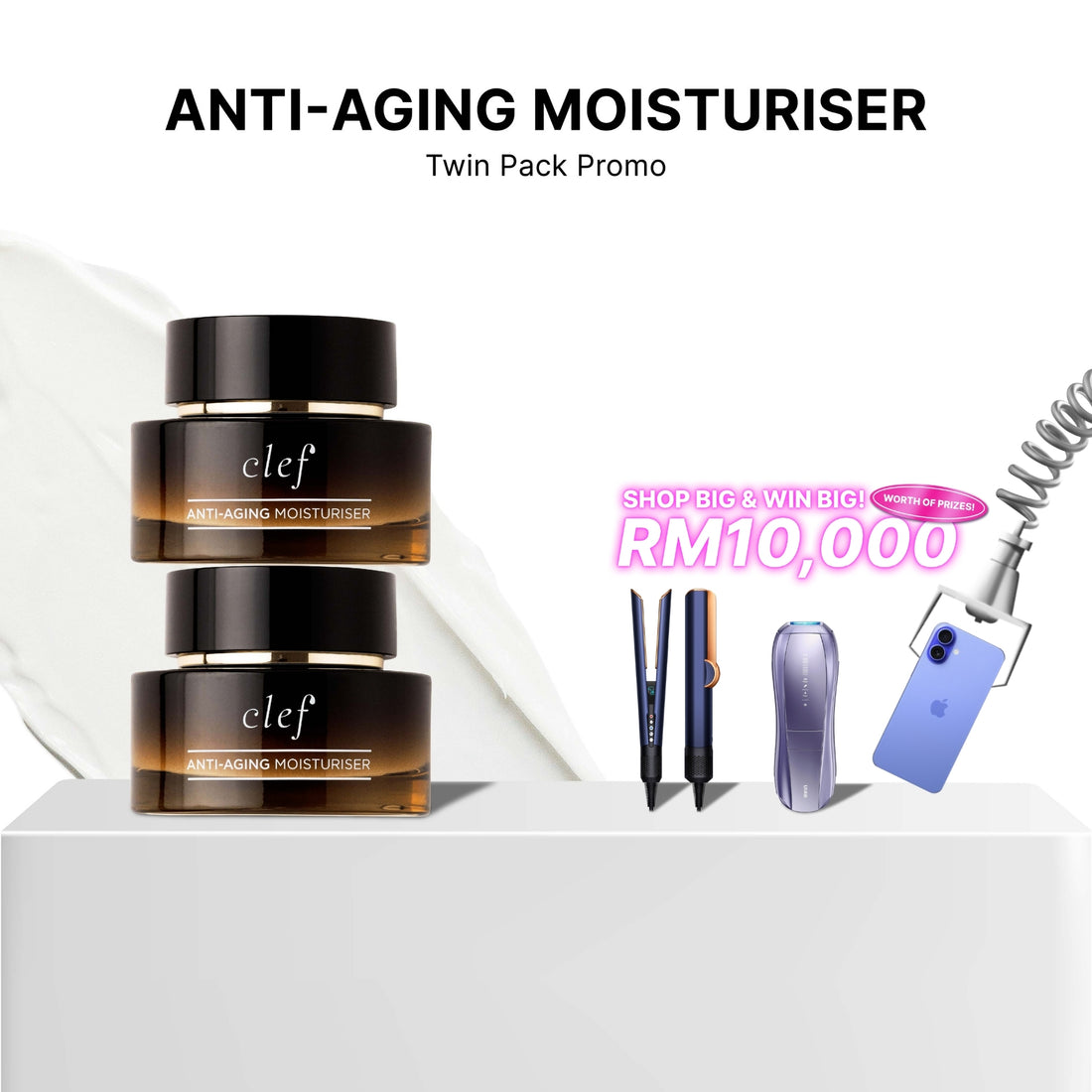 TWIN PACK PROMO - CLEF Anti-Aging Moisturiser