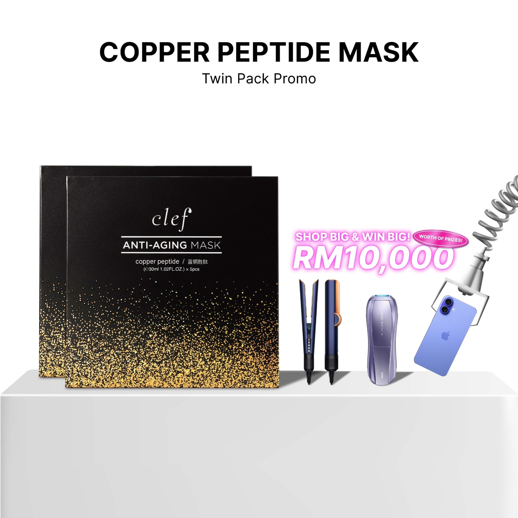 TWIN PACK PROMO - CLEF Copper Peptide Mask