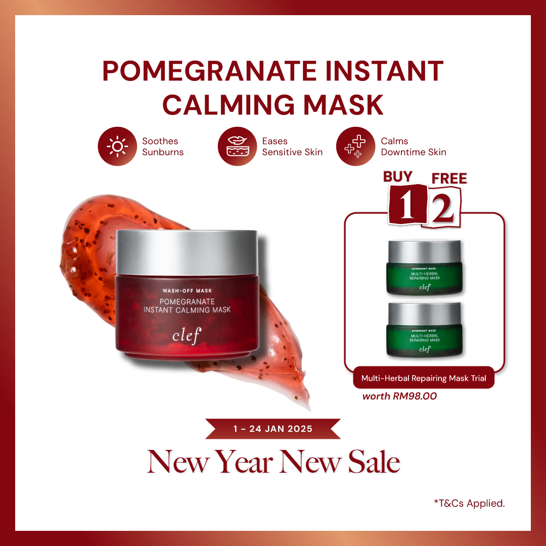 CLEF Pomegranate Instant Calming Mask