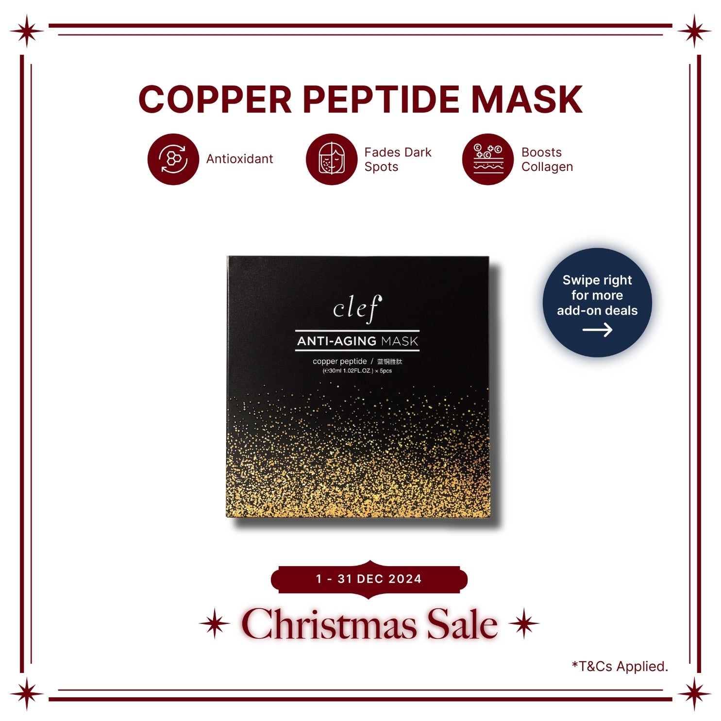 [PRE-ORDER: SHIP BY END OF DEC 2024] CLEF Copper Peptide Mask