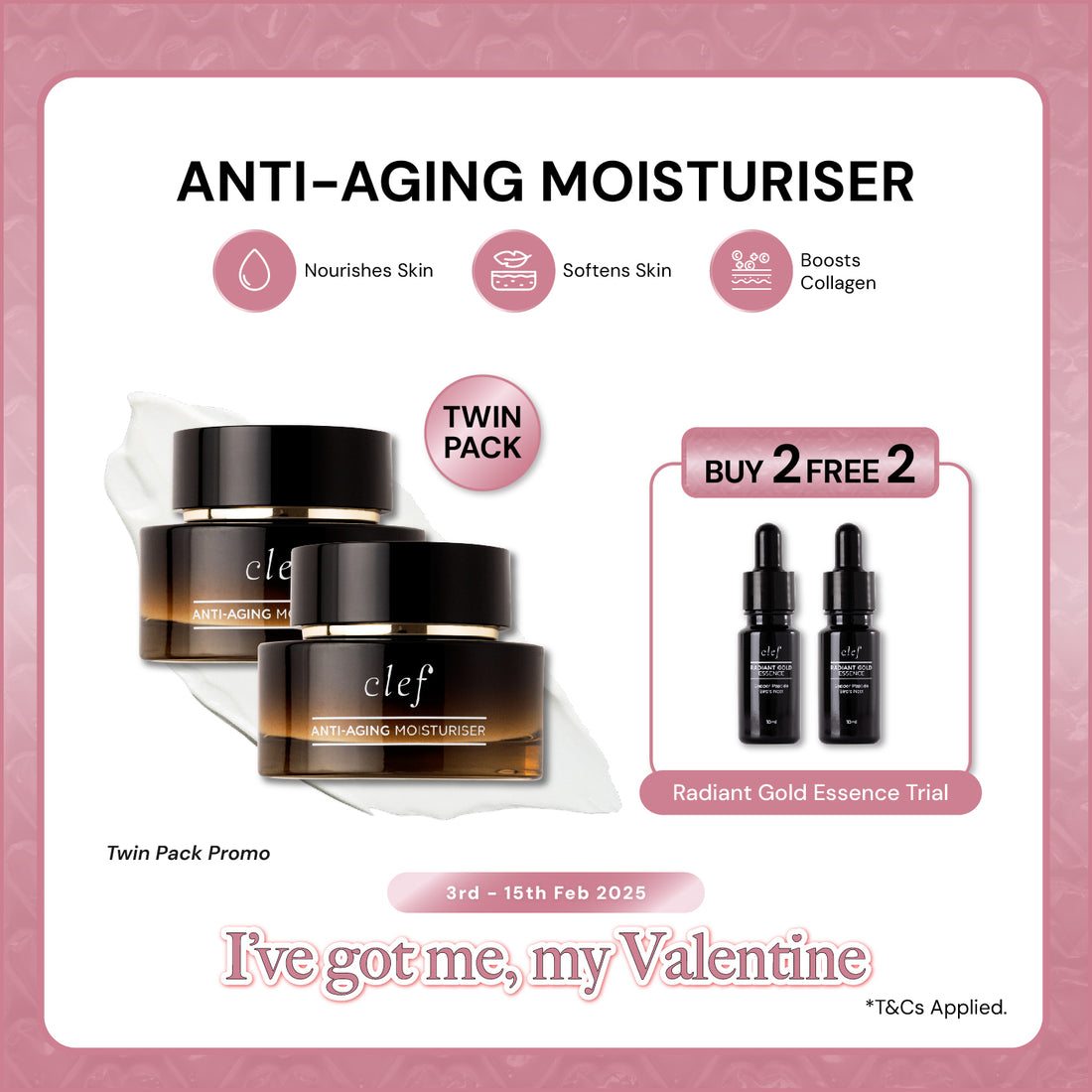 TWIN PACK PROMO - CLEF Anti-Aging Moisturiser