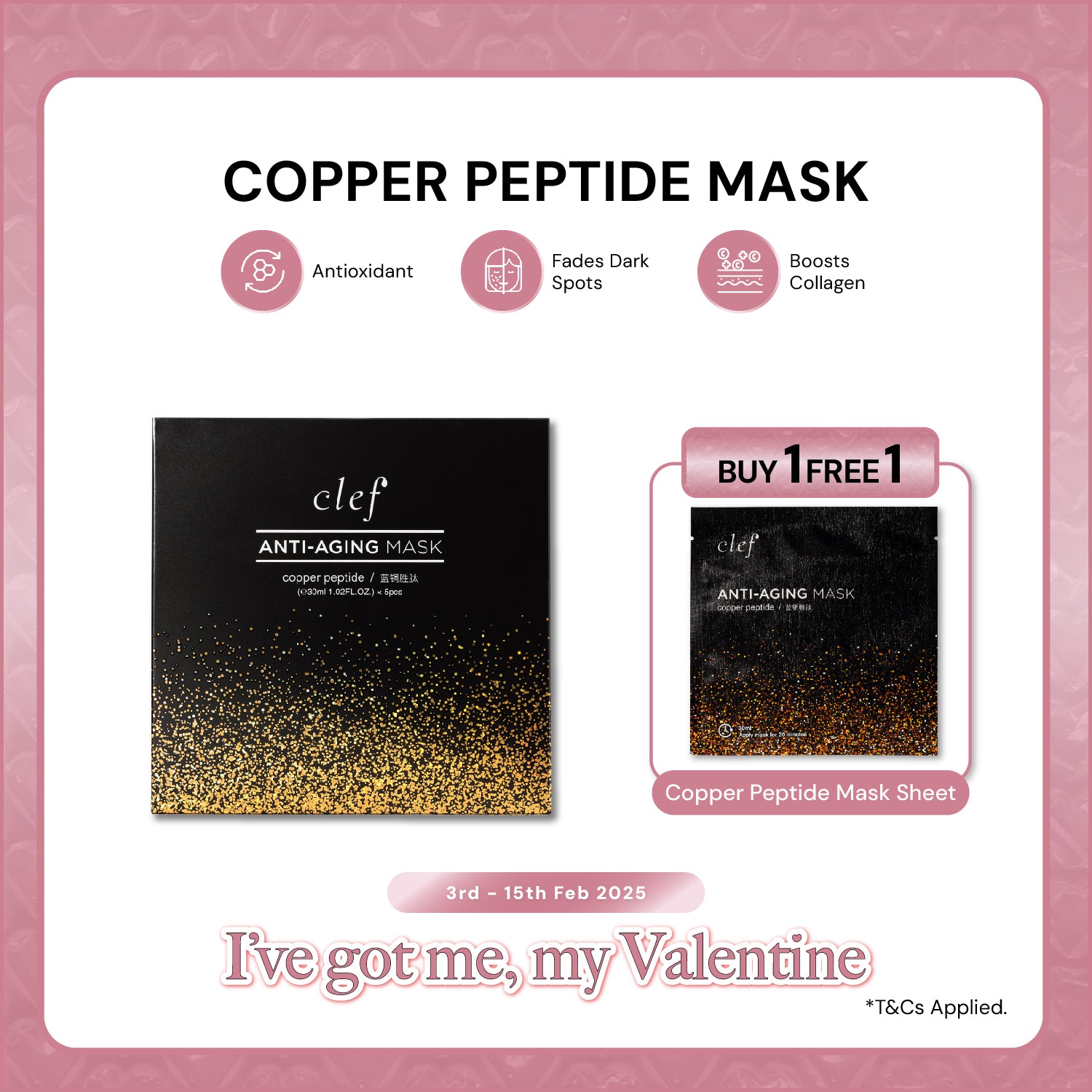 CLEF Copper Peptide Mask