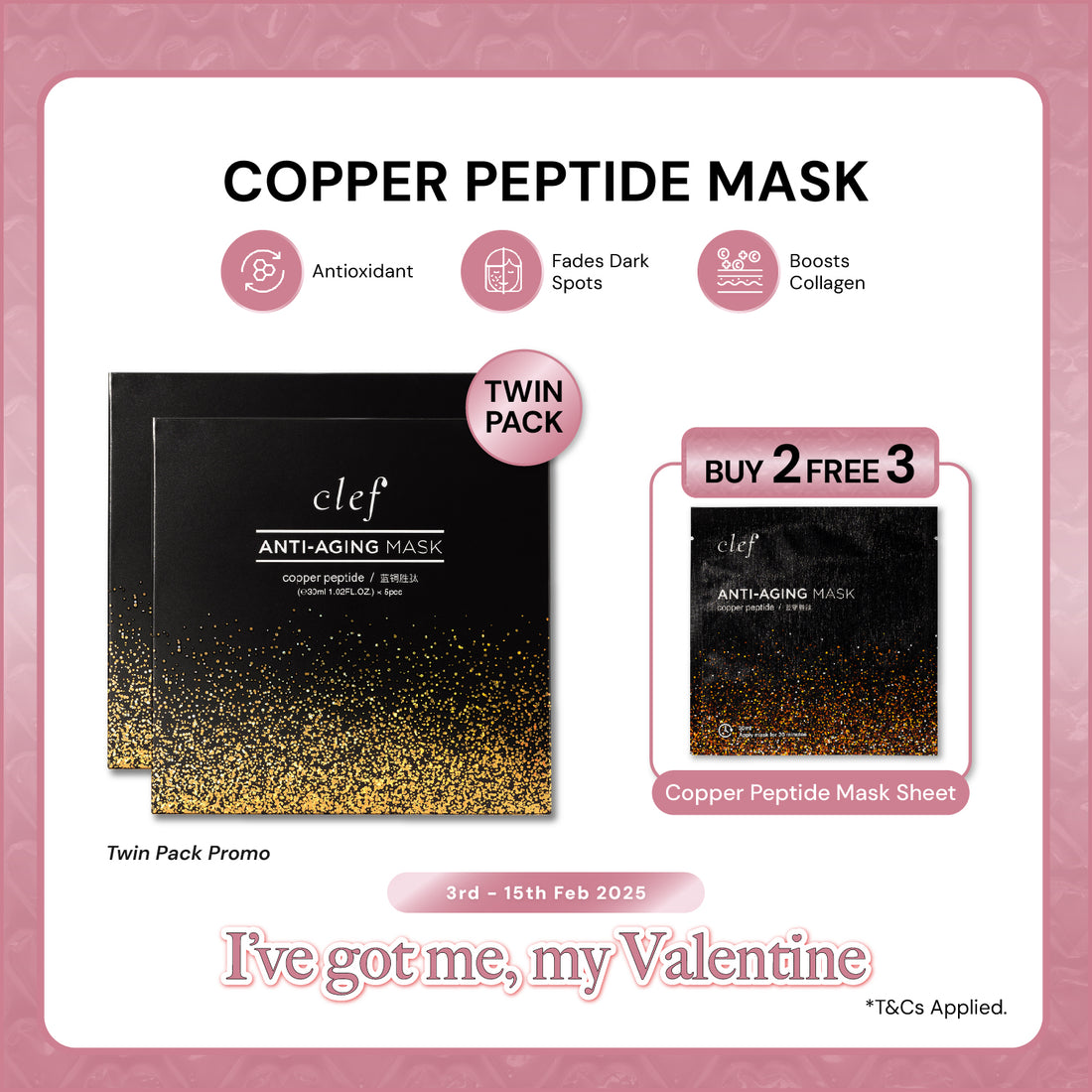 TWIN PACK PROMO - CLEF Copper Peptide Mask