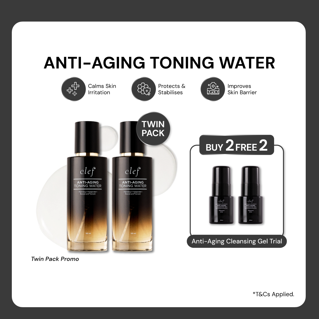 TWIN PACK PROMO - CLEF Anti-Aging Toning Water