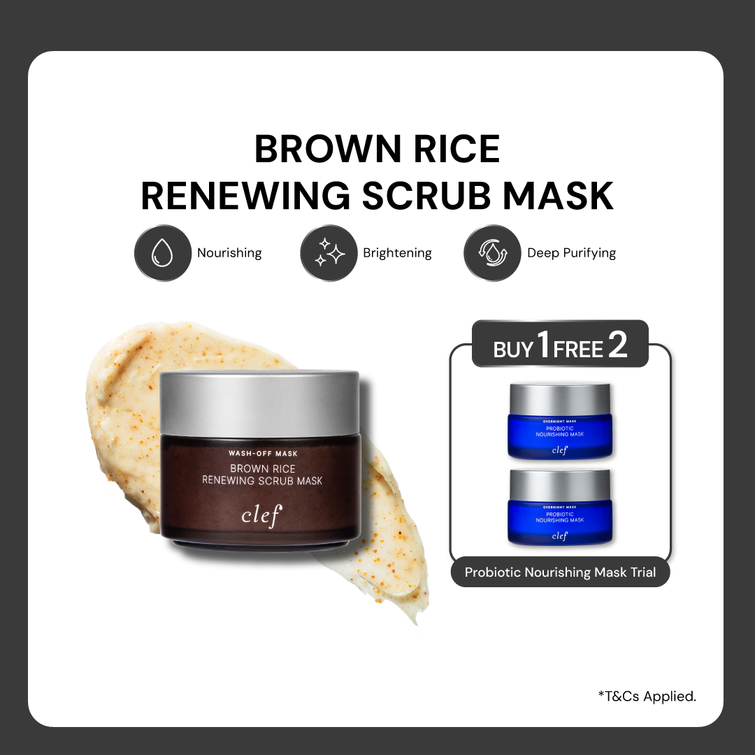 CLEF Brown Rice Renewing Scrub Mask