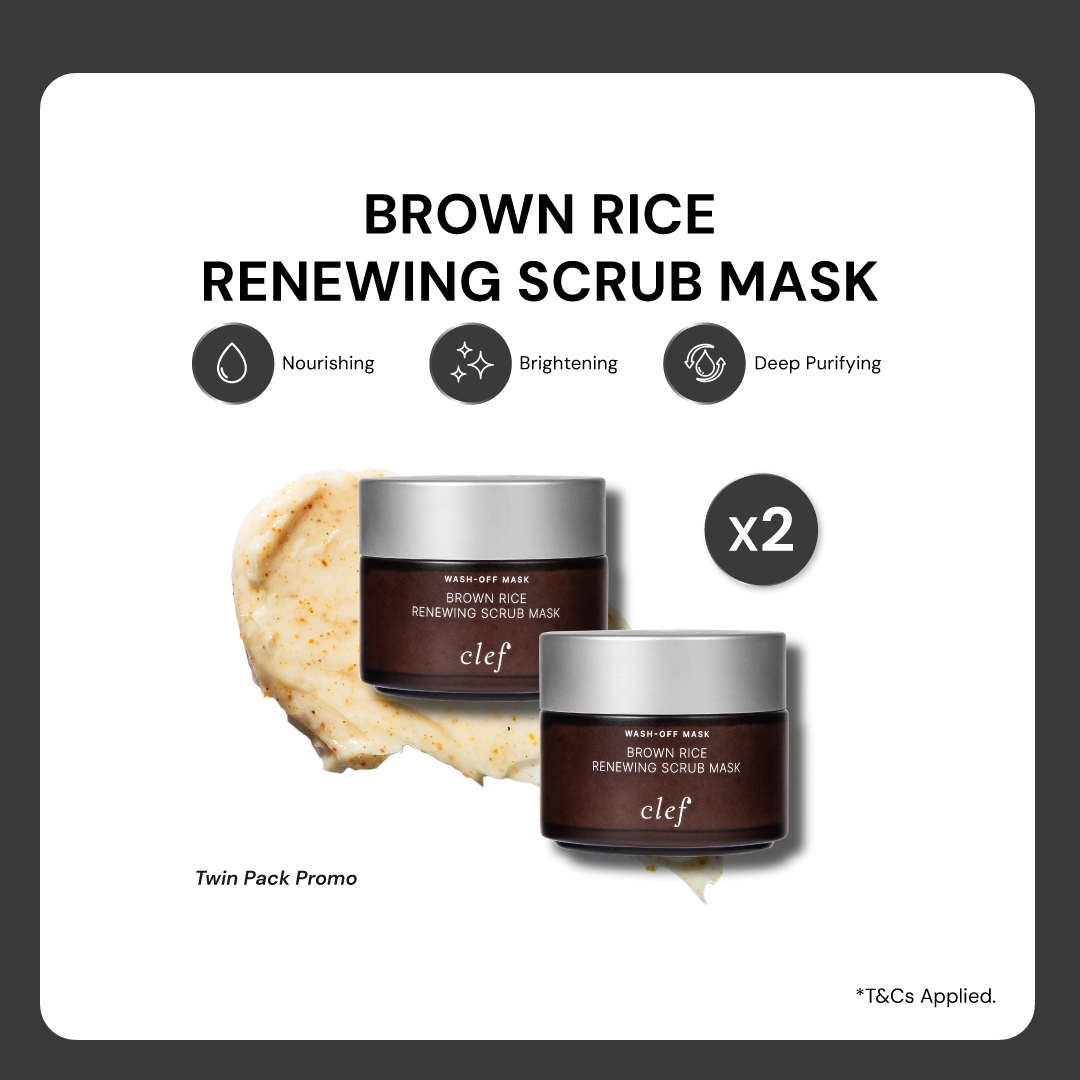 CLEF Brown Rice Renewing Scrub Mask