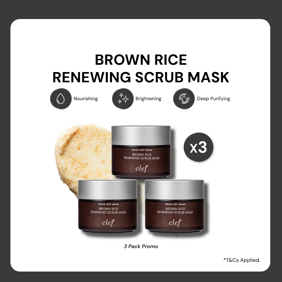 CLEF Brown Rice Renewing Scrub Mask