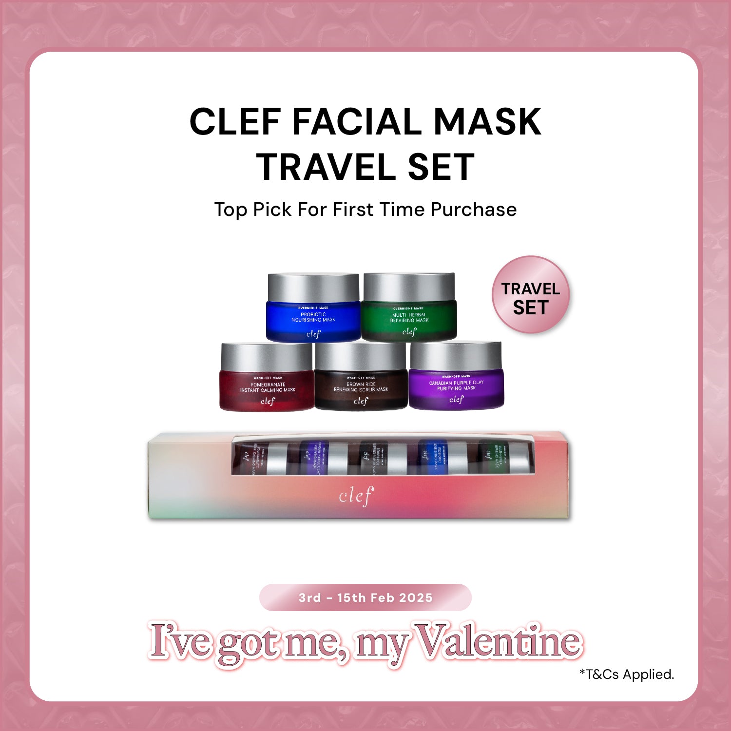 CLEF Facial Mask Travel Kit