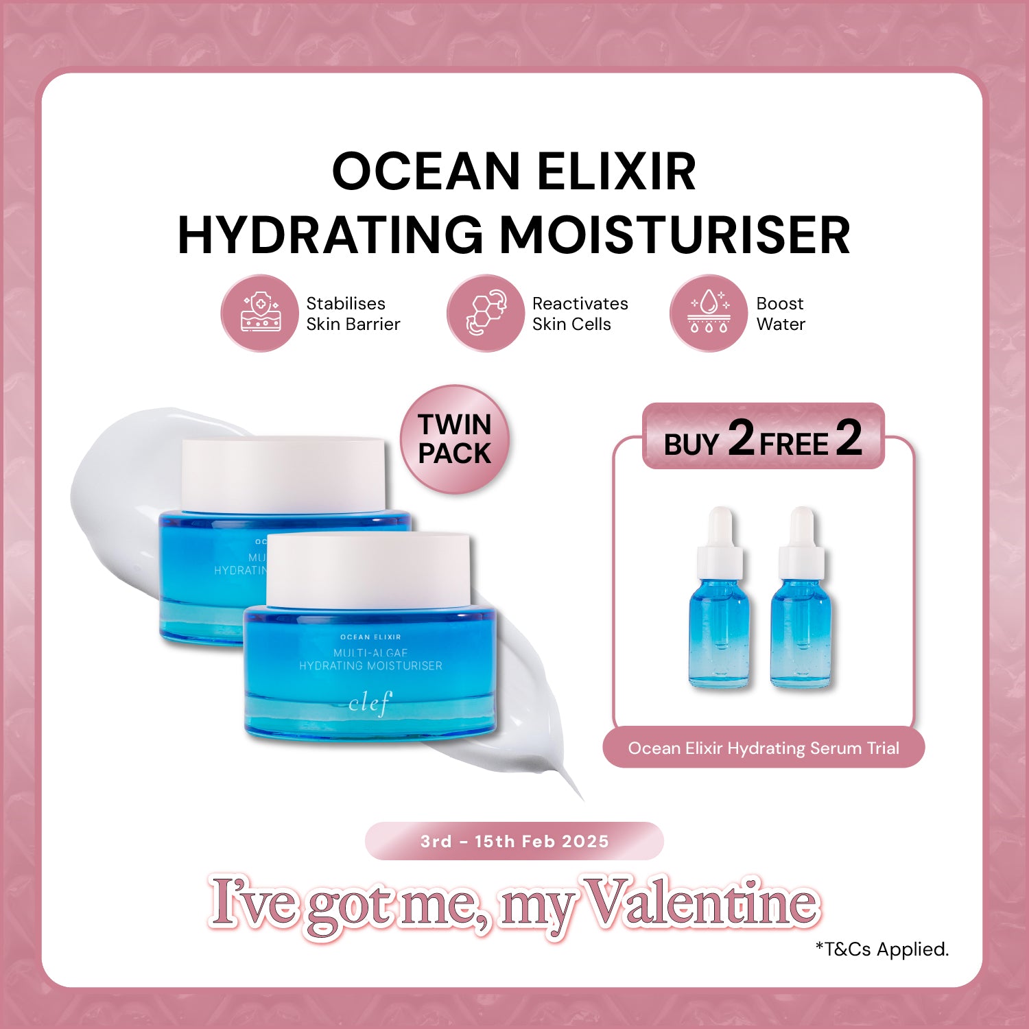 TWIN PACK PROMO - CLEF Ocean Elixir Hydrating Moisturiser