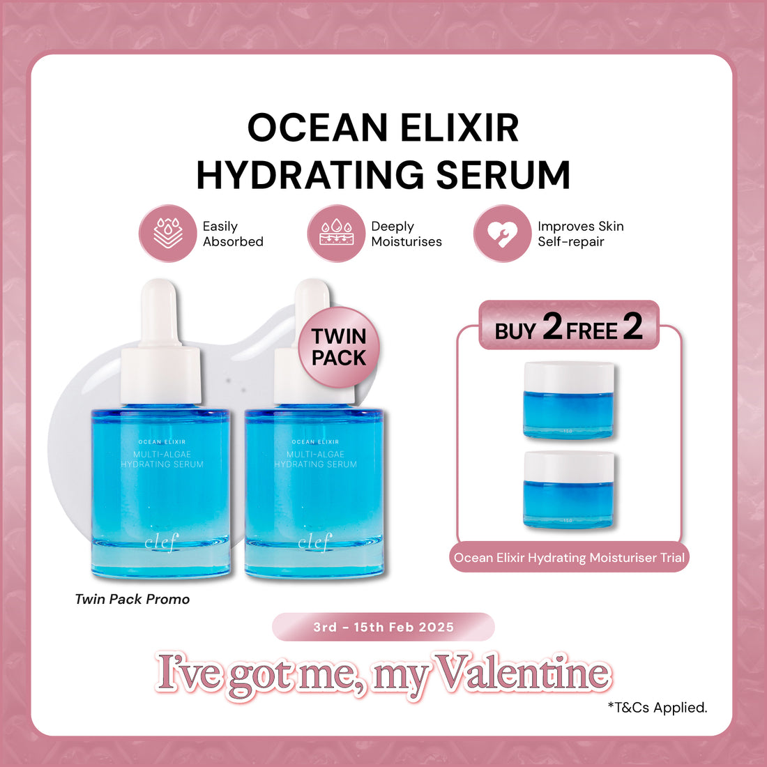 TWIN PACK PROMO - CLEF Ocean Elixir Hydrating Serum