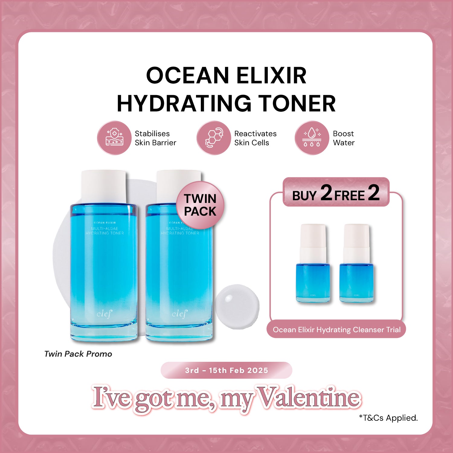 TWIN PACK PROMO - CLEF Ocean Elixir Hydrating Toner