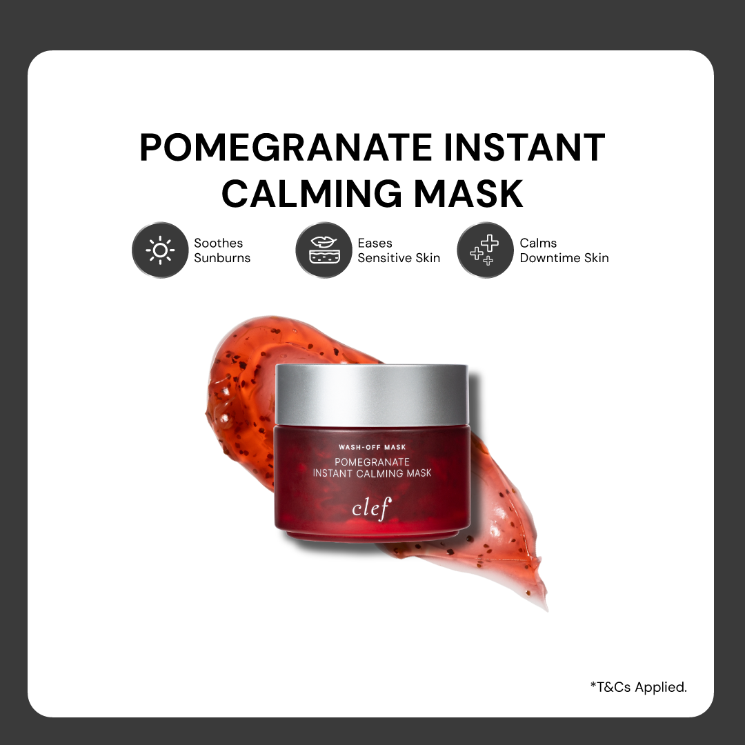 CLEF Pomegranate Instant Calming Mask