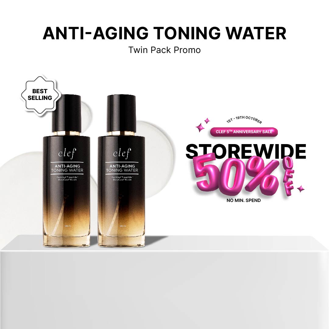 TWIN PACK PROMO - CLEF Anti-Aging Toning Water