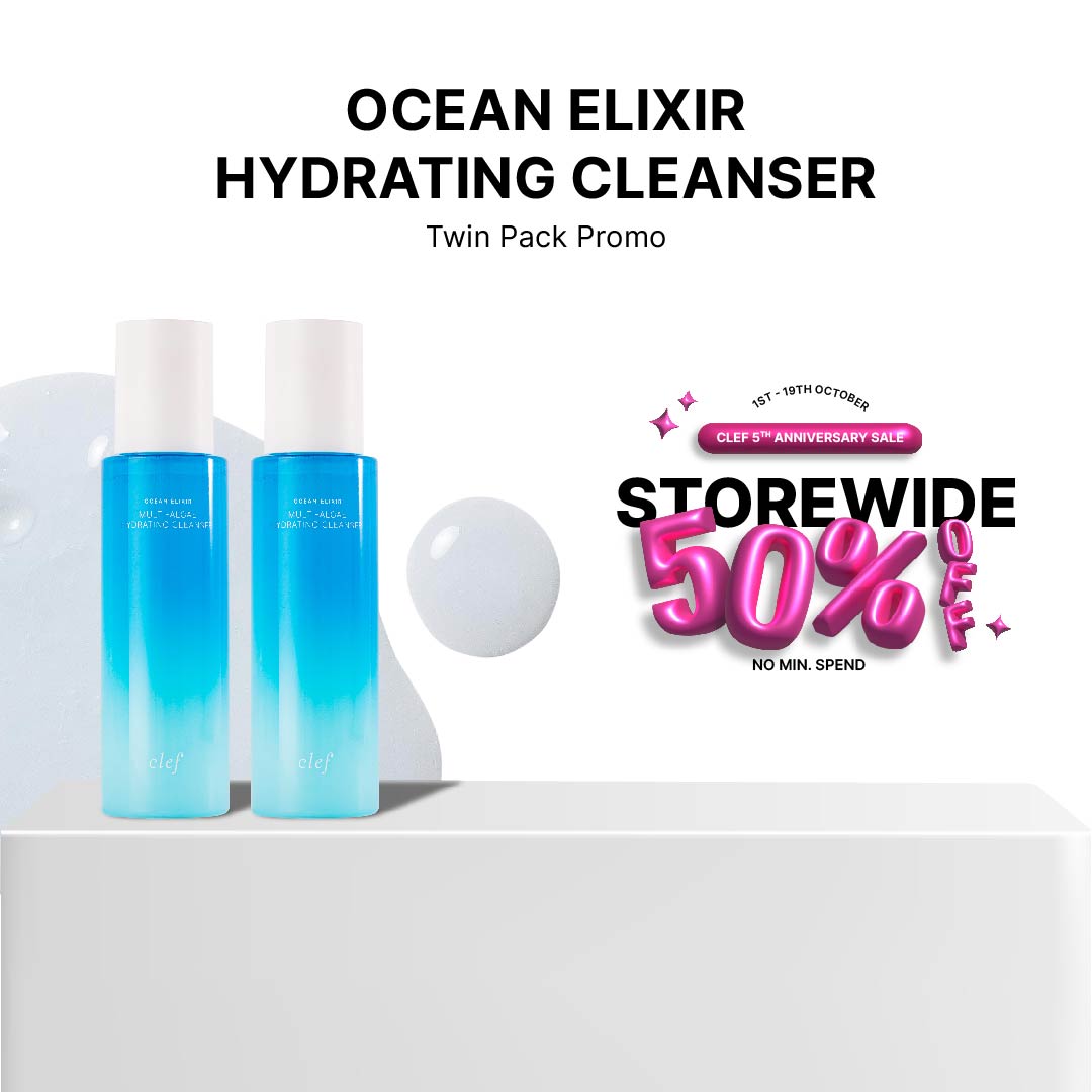 TWIN PACK PROMO - CLEF Ocean Elixir Hydrating Cleanser