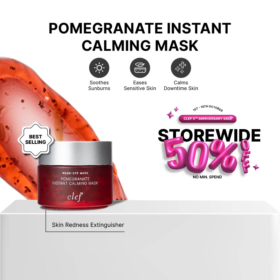 CLEF Pomegranate Instant Calming Mask