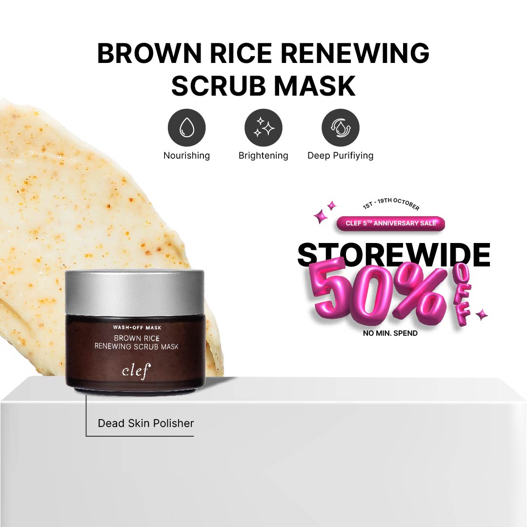 CLEF Brown Rice Renewing Scrub Mask