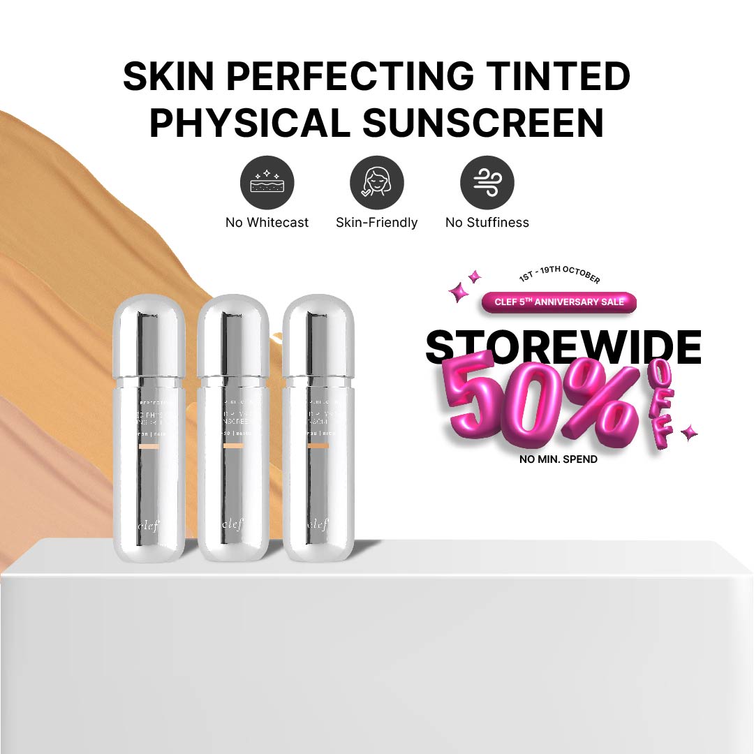 TWIN PACK PROMO - CLEF Skin Perfecting Tinted Physical Sunscreen