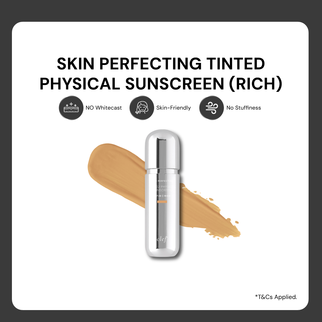 CLEF Skin Perfecting Tinted Physical Sunscreen