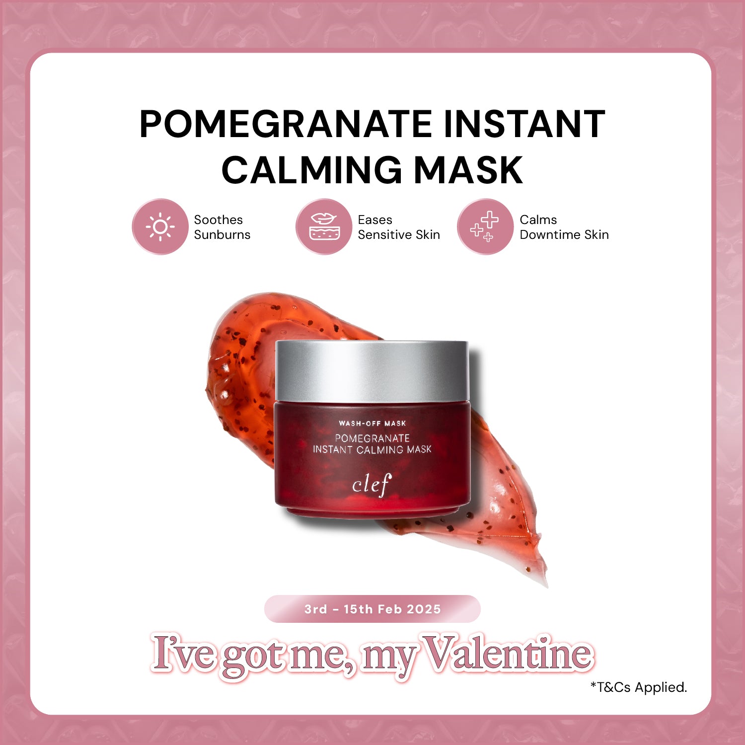 CLEF Pomegranate Instant Calming Mask