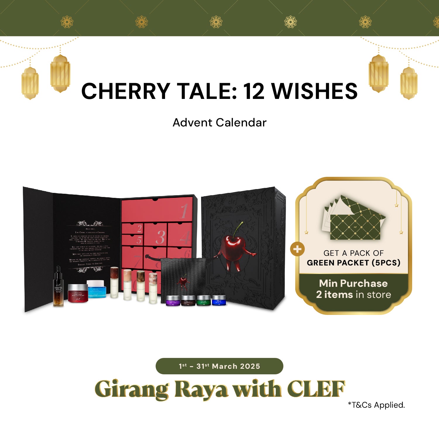 [Ready Stock] CLEF Cherry Tales: 12 Wishes Advent Calendar