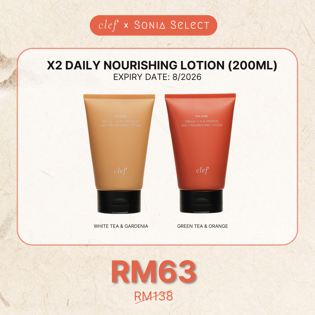 [SONIA] x2 CLEF Tea Core Daily Nourishing Lotion 200ml