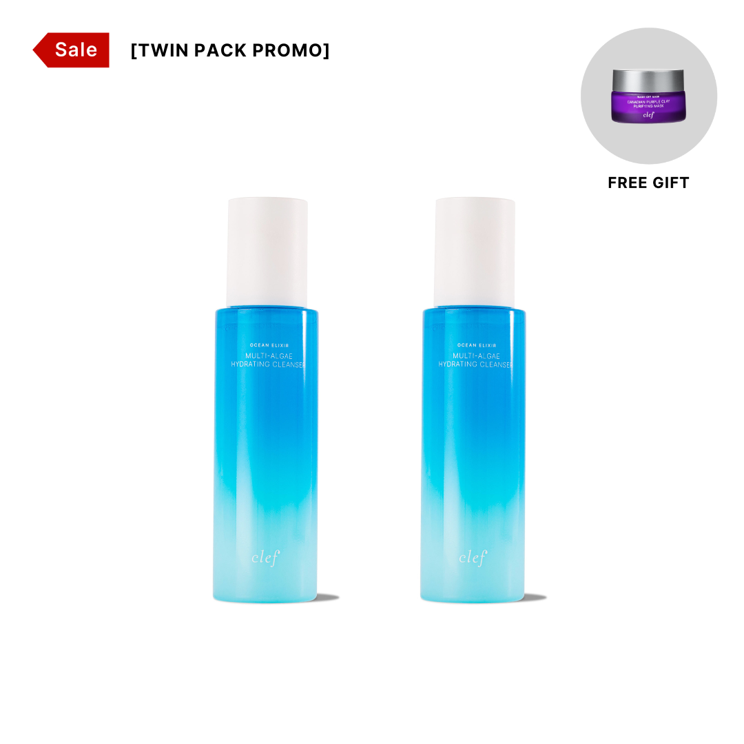 TWIN PACK PROMO - CLEF Ocean Elixir Hydrating Cleanser